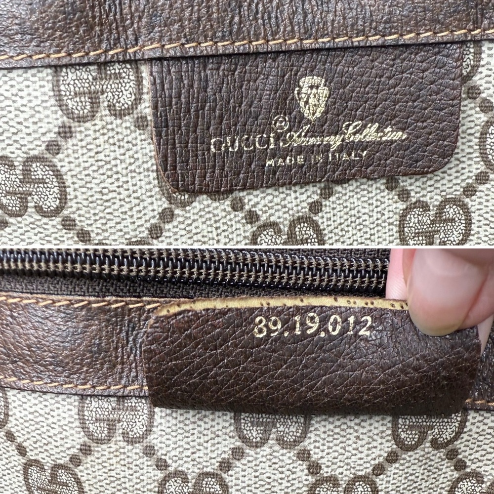 Authentic GUCCI travel bag/ XL tote brown monogram coated canvas - Picture 15 of 16